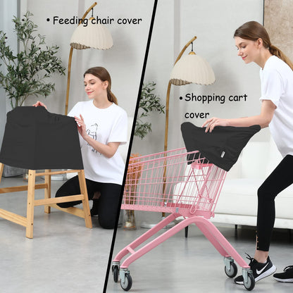 Car Seat Covers for Babies - Multi-use Carseat Canopy Cover Breastfeeding Covers, Stroller Canopy Cover (Navy Dinosaur)