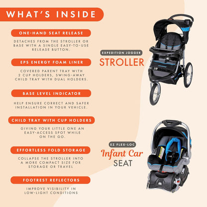 Baby Trend Expedition® Jogger, Dash Black