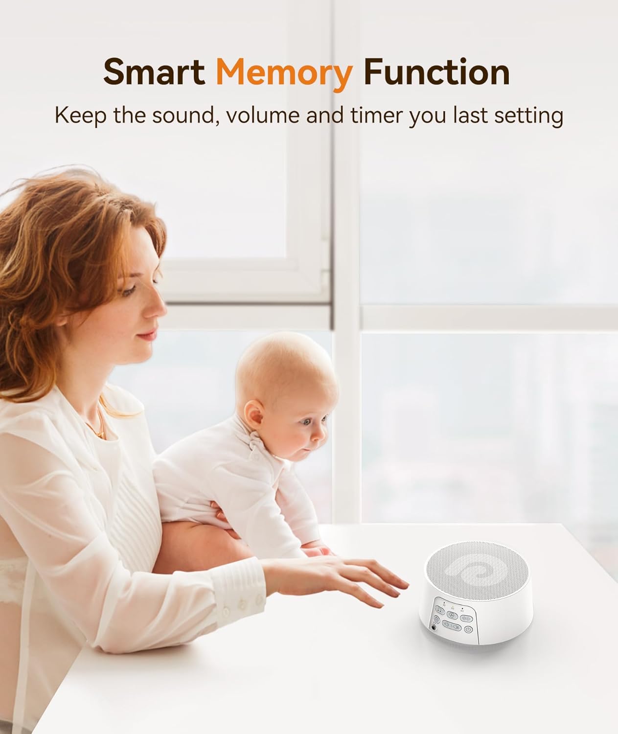 Dreamegg White Noise Machine, Sound Machine for Sleeping Baby, Kids, Adult (D3Pro-Black)