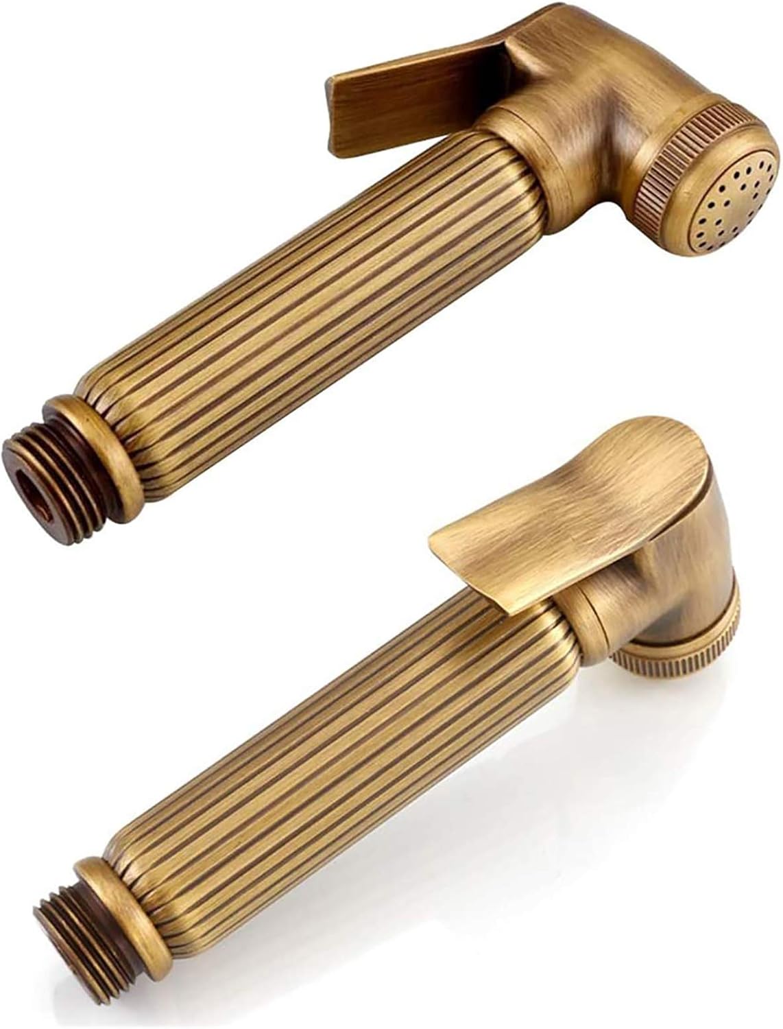 Handheld Bidet Sprayer for Toilet, Bathroom Cloth Diaper Sprayer Set Brass Bidet Sprayer Kit with Stainless Steel Shower Hose and Holder for Pet Bathing, Personal Hygiene,Gold