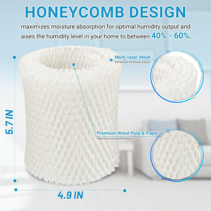 Lemige Premium Humidifier Filter Replacement 2.0 for Canopy Bedside Humidifier and Nursery Humidifiers, Made with Wood Pulp and Paper Wick Filter, Humidifier Wicking Filter Replace Every 6 Weeks