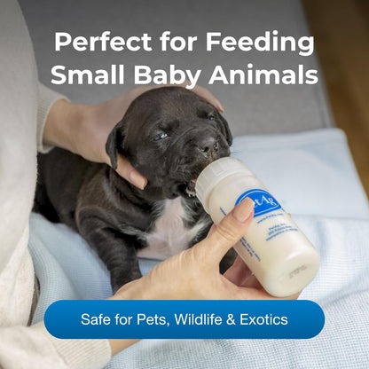 Pet-Ag Nursing Kit - 4 oz - Promotes The Natural Feeding of Liquids to Baby Animals - Each Kit Includes 4 oz. Bottle with Cap, 3 Nipples & Cleaning Brush