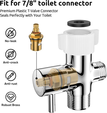 Arofa Handheld Bidet Sprayer for Toilet - 2 Pack Bidets Faucet for Existing Toilets Cloth Diaper Jet Sprayer, Stainless Steel Muslim Shower with Bidet Hose for Feminine Wash