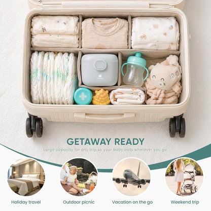 Termichy Baby Formula Dispenser, Portable Formula Dispenser Container with Scoop and Carry Handle for Travel Outdoor Activities for Baby Infant, 500ml