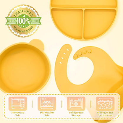 Silicone Baby Feeding Set 21 Pcs, Baby Led Weaning Supplies, Baby Feeding Supplies Set BPA Free, Essentials for Newborn Gift Mixed