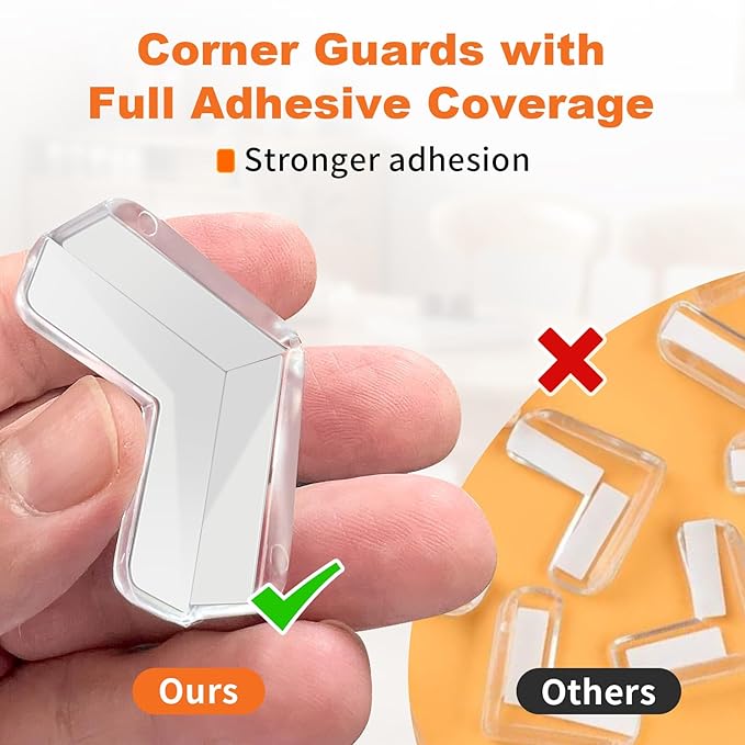 Corner Guards, (16 Pack) Corner Protectors Baby Proof Corners and Edges Furniture Table Protectors Corner Covers Baby Safety Bumpers Cushion, Baby Proofing, Clear