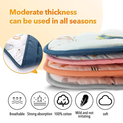 Baby Stroller Cushion,Infant Car Seat Insert-Reversible Universal Breathable and Soft Newborn seat Liner for Stroller,100% Cotton Seat Pad Liner for Newborns-34x78cm,1 Pack（Grey）