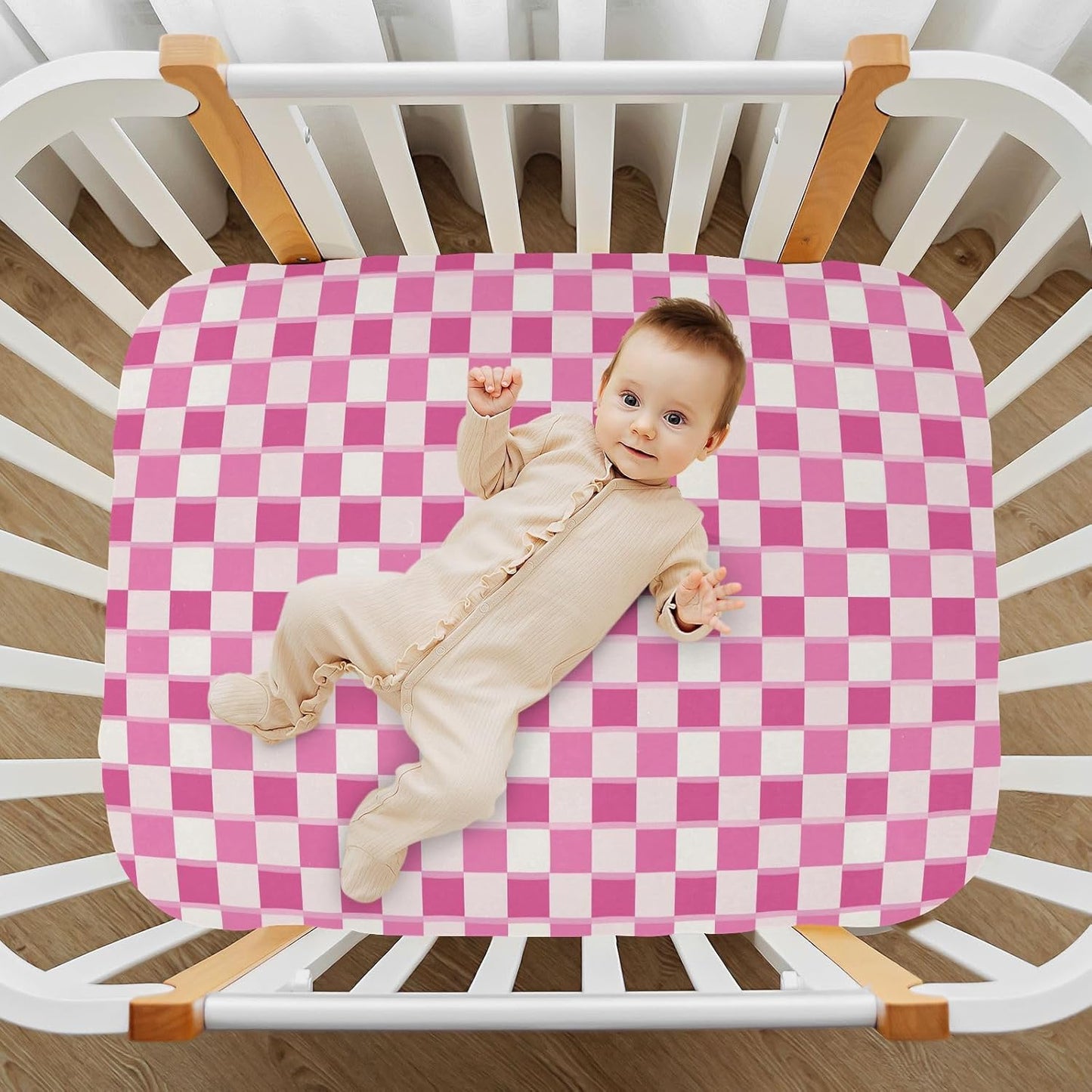Fitted Crib Sheets Turtle Sea Horse Stretchy Portable Playard Sheets for Baby Toddler, Breathable Soft Mini Crib Mattress 39 x 27 in for Boys and Girls