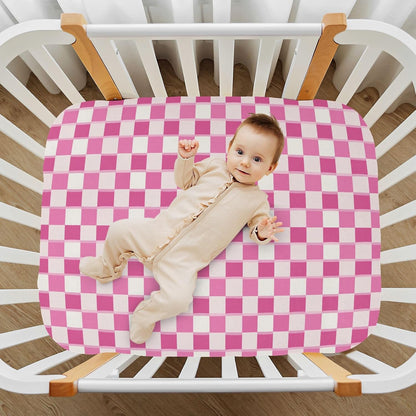 Fitted Crib Sheets Turtle Sea Horse Stretchy Portable Playard Sheets for Baby Toddler, Breathable Soft Mini Crib Mattress 39 x 27 in for Boys and Girls