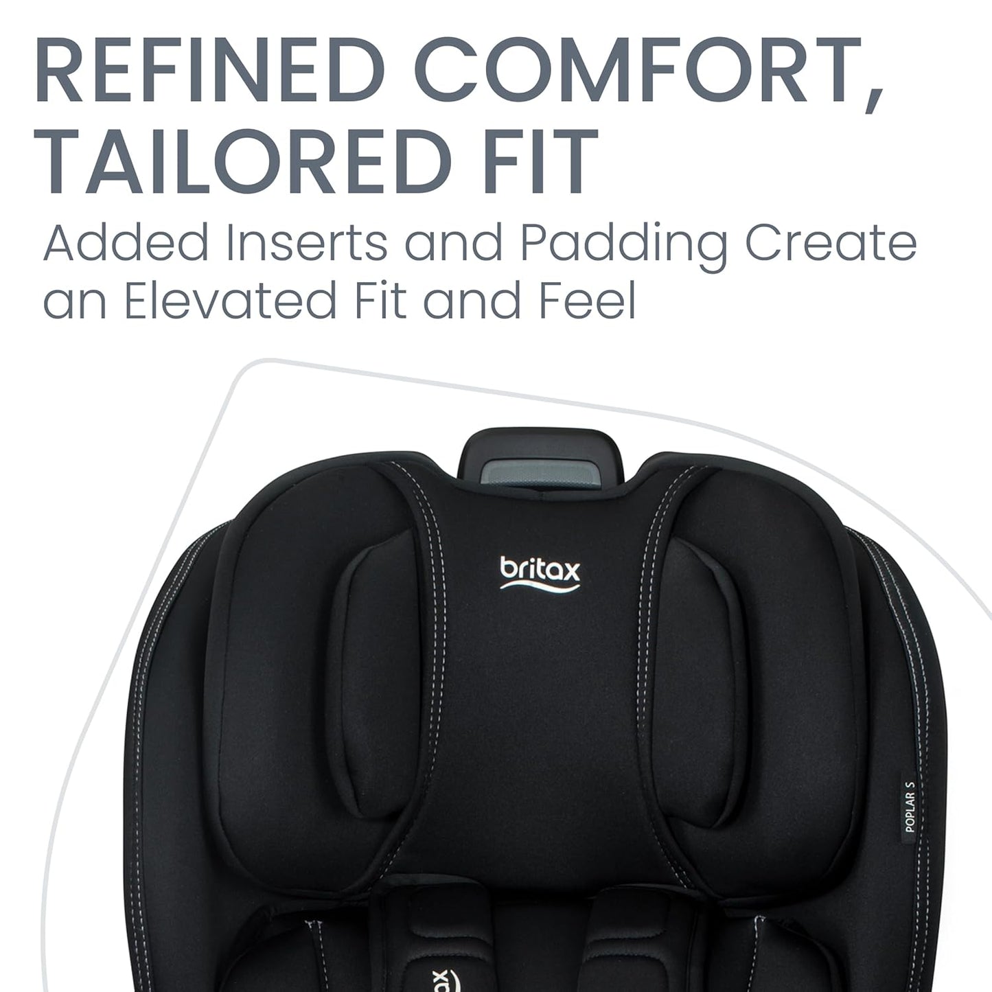 Britax Poplar S Convertible Car Seat, 2-in-1 Car Seat Extended Rear Facing, 17” Slim Car Seat Design with Fast & Easy ClickTight Installation, Anti-Rebound Bar & SafeWash Fabrics — Cowmooflage