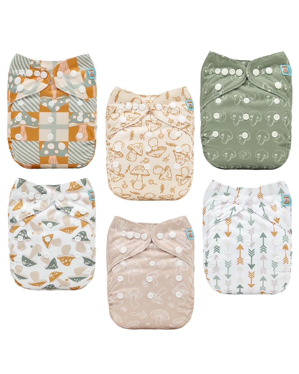 ALVABABY 12pcs Microfiber Inserts,Soft Cloth Diaper Liner,3-Layer Absorbent Inserts,Reusable for Baby Cloth Diapers 12T