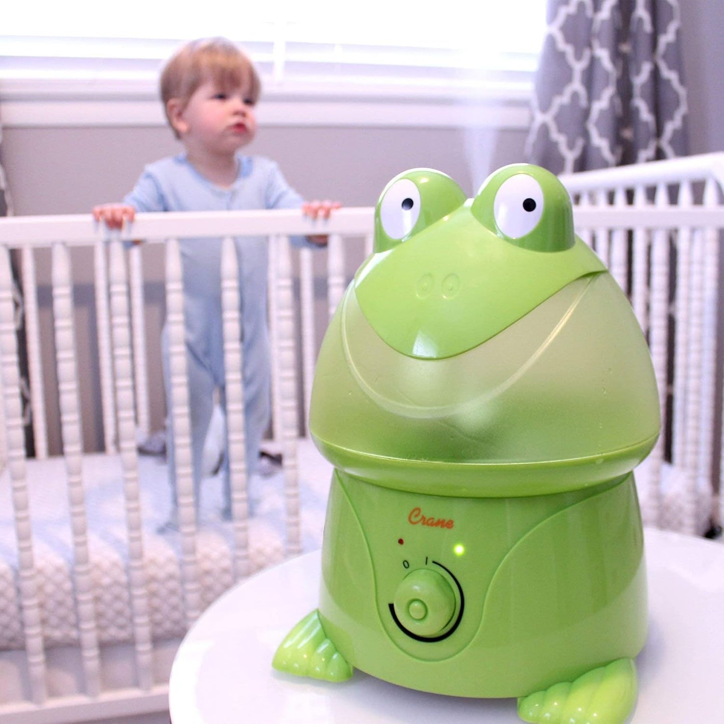 Crane Cute Animal Humidifier for Kids Bedroom and Nursery, Ultrasonic Cool Mist, 1 Gallon, Auto Shut Off, Cool Mist Humidifier