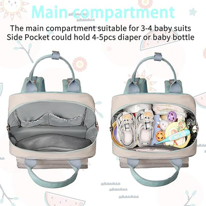 Legestori Diaper Bag Backpack, Baby Diaper Bag for Girls Boys, Multipurpose Baby Backpack for Women, Large Baby Essentials Travel Bag with Insulated Pockets and Stroller Straps