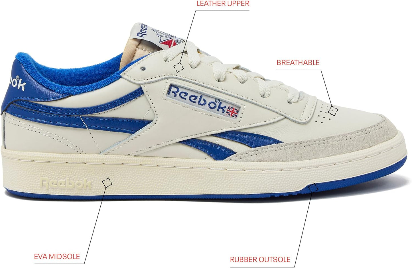 Reebok Court Advance Sneakers for Men - Casual Tennis Mens Shoes Size 6 to 15 - Colors H