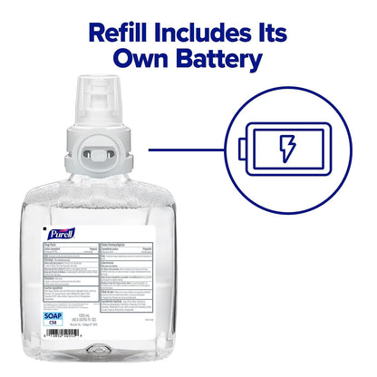 PURELL CS8 Automatic Hand Sanitizer Dispenser, Graphite, for 1200 mL Refills (Pack of 1) – 7824-01