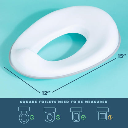 Todays Kids Toddler Potty Training Seat - Toddler Toilet Seat Attachment for Boys & Girls w/Splash Guard, Non-Slip Grip for Secure Fit, Fits Standard Round & Oval Toilets, Storage Hook Included, Pink