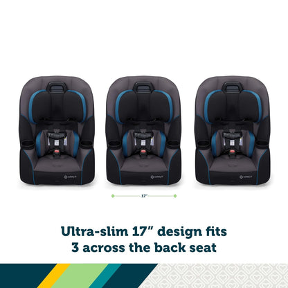 Safety 1st Crosstown Slim All-in-One Convertible Car Seat, Deep Sea
