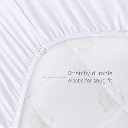 Waterproof Bassinet Mattress Protector, Fit for 19" x 33" KoolaBaby (3 in 1), Papablic, BabyBond, HARPPA and RICUTON Bedside, Ultra Soft Breathable, Washer & Dryer