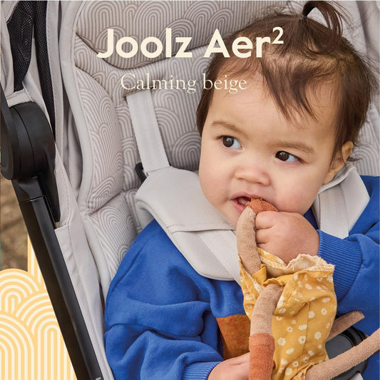 Joolz Aer2 Lightweight Travel Stroller for Baby & Toddler – One-Hand Fold, Compact Carry-On Airplane Approved, Reclining Seat, UPF 50+ Canopy, Travel Pouch, Baby Net – Forest Green