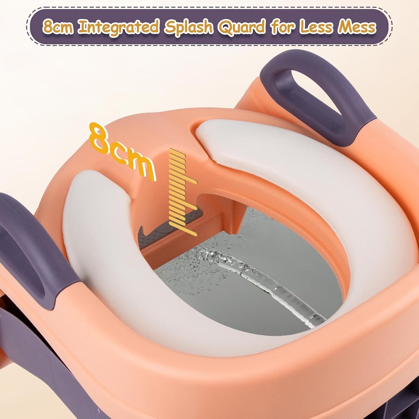3 in 1 Toddler Potty Training Seat Chair with Ladder and Basin for Boys and Girls, Adjustable Kids Potty Training Seat for Toilet with Anti-Slip Wide Steps and Safety Handles (Green)