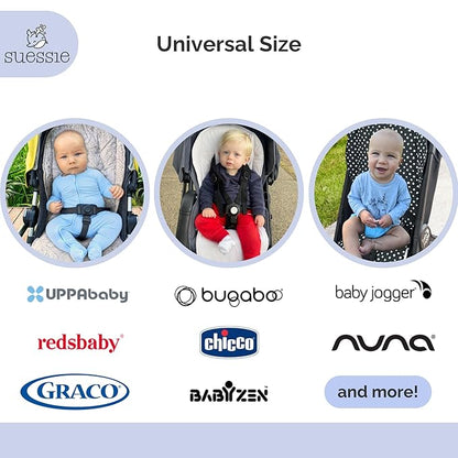 Suessie Stroller Liner - Universal and Reversible Seat Insert, Black Dots