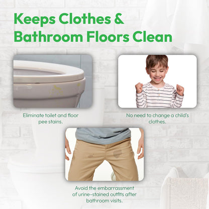 P-flector® Toilet Seat Urine Guard (1-Pack) - Pee Splash Guard for Potty-Training Kids, Adults, Seniors & Special Needs Individuals - Fits Round, Elongated & Curved Toilet Seats