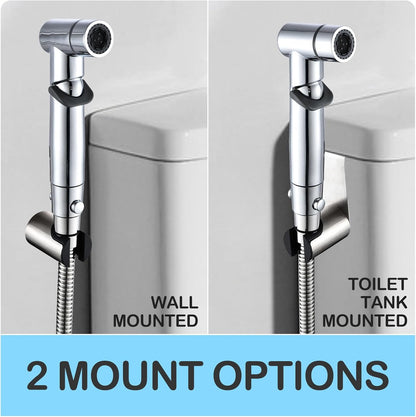 Handheld Bidet Sprayer for Toilet Kit Cleaning Assistant Jet Spray Bidet attachment for Toilet Adjustable Water Pressure Easy Control One Button to Shut-off Water