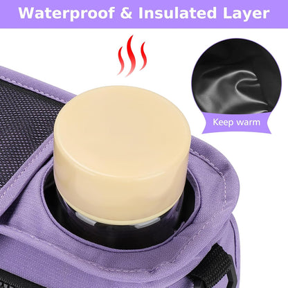 Accmor Universal Stroller Organizer with Insulated Cup Holder Detachable Phone Bag and Shoulder Strap,Stroller Bag Caddy Organizer Fits for Uppababy, Baby Jogger, Britax Strollers