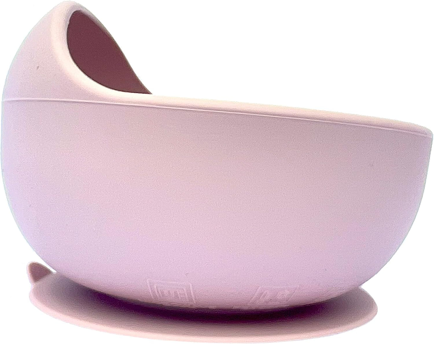 Kotaria 9 Piece Pink Toddler Silicone Dinner Set. Includes Bib, Suction Compartment Plate with lid, Cup with Straw and lid for Snack time, Bowl, Fork and Spoon.