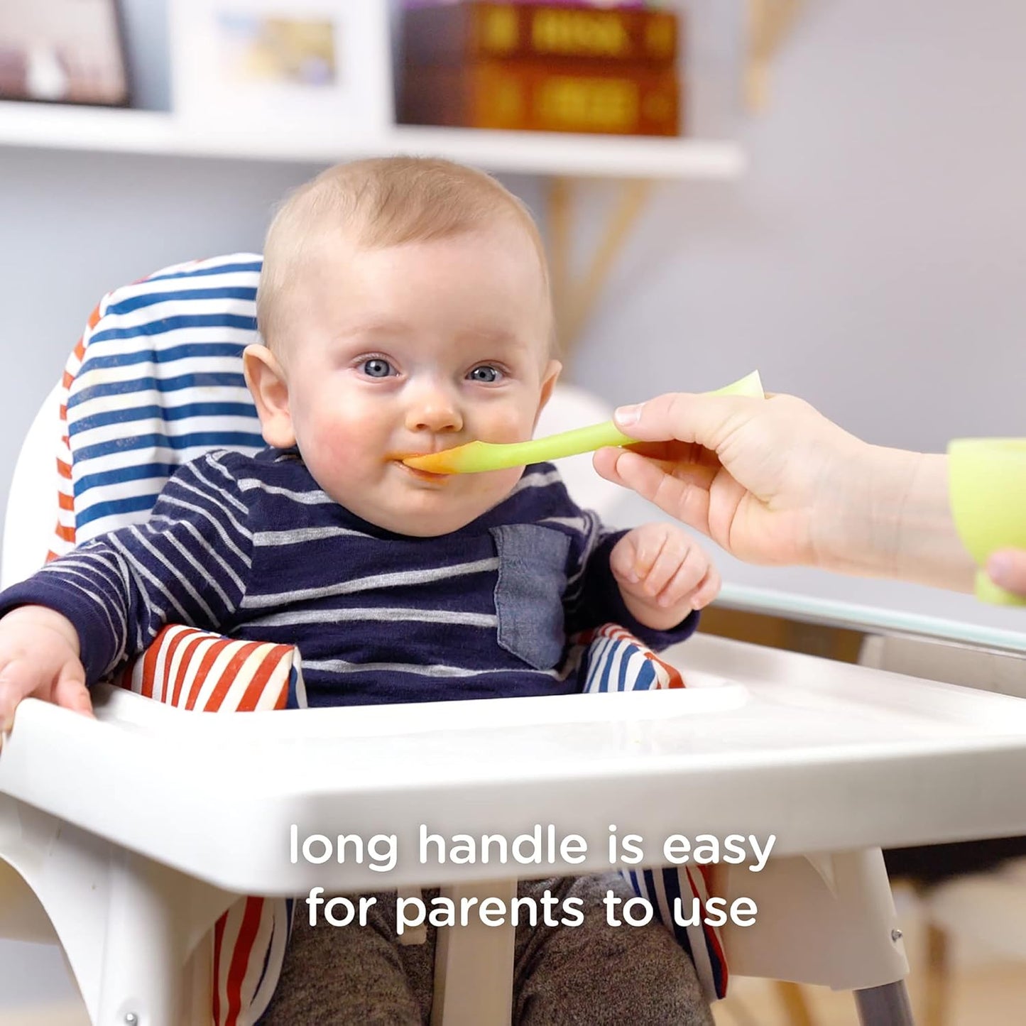 Olababy Baby Led Weaning Advanced Feeding Set – Silicone Training Spoon & Suction Bowl with Lid, BPA Free Self-Feeding Set for Babies 6+ Months (2 Piece)