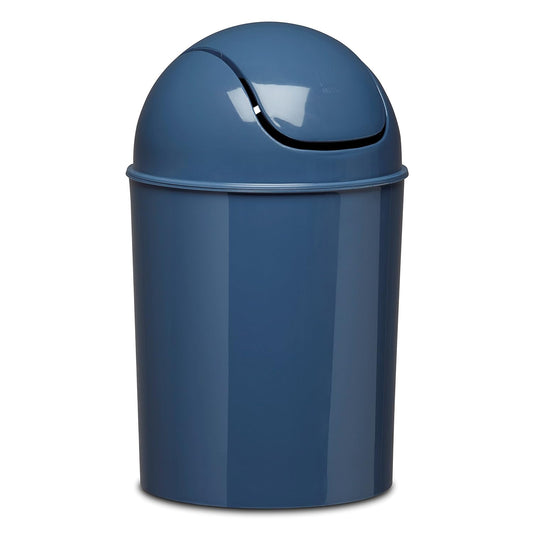 Umbra 1.25 Gallon Mini Waste Can with Removable Swing-Top Lid - Small Garbage Bin for Kitchen, Bathroom, Bedroom, Office - Compact Trash Can Fit Under Tables & Counters - Yellow