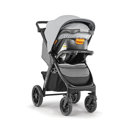 Chicco Bravo LE ClearTex Full-Size Stroller for Babies and Toddlers, UPF-Rated Canopy, GREENGUARD Gold Certified, Lightweight, One-Hand Compact Fold, Pewter/Grey