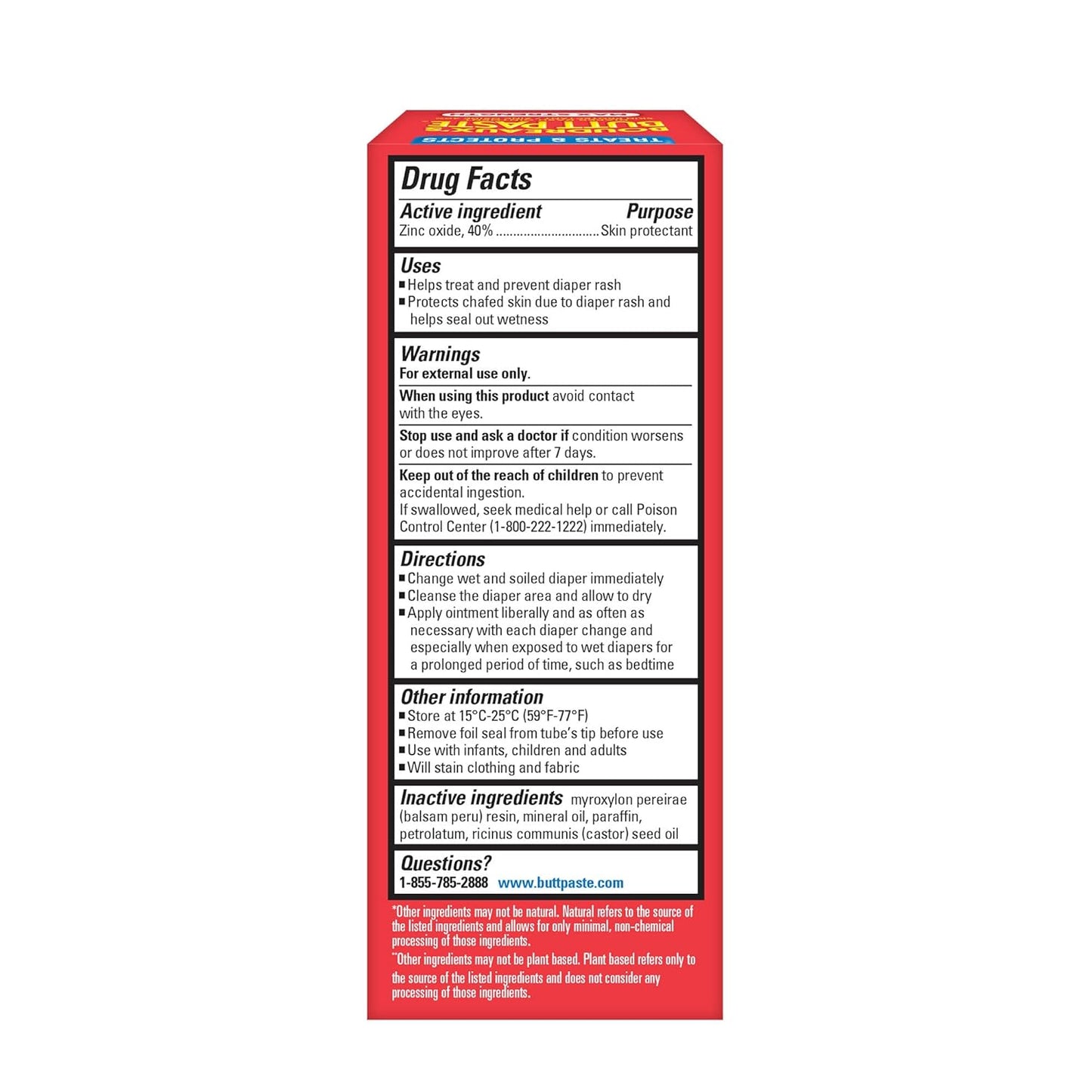 Boudreaux's Butt Paste Maximum Strength Diaper Rash Cream, Ointment for Baby, 2 oz Tube & 14 oz Jar