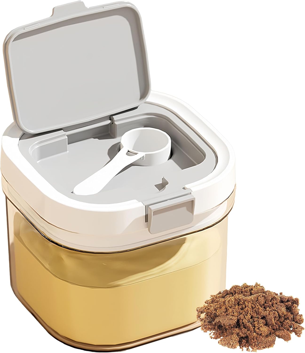 Formula Container to go-1300ml Travel Dispenser BPA Free Airtight Container with Spoon & Layered Storage,Sealed Lid,Stackable,Easy-Clean,Ideal for Coffee,Flour,Sugar,Cereal,Milk Powder(44oz)