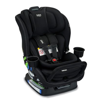 Britax Poplar S Convertible Car Seat, 2-in-1 Car Seat Extended Rear Facing, 17” Slim Car Seat Design with Fast & Easy ClickTight Installation, Anti-Rebound Bar & SafeWash Fabrics — Cowmooflage