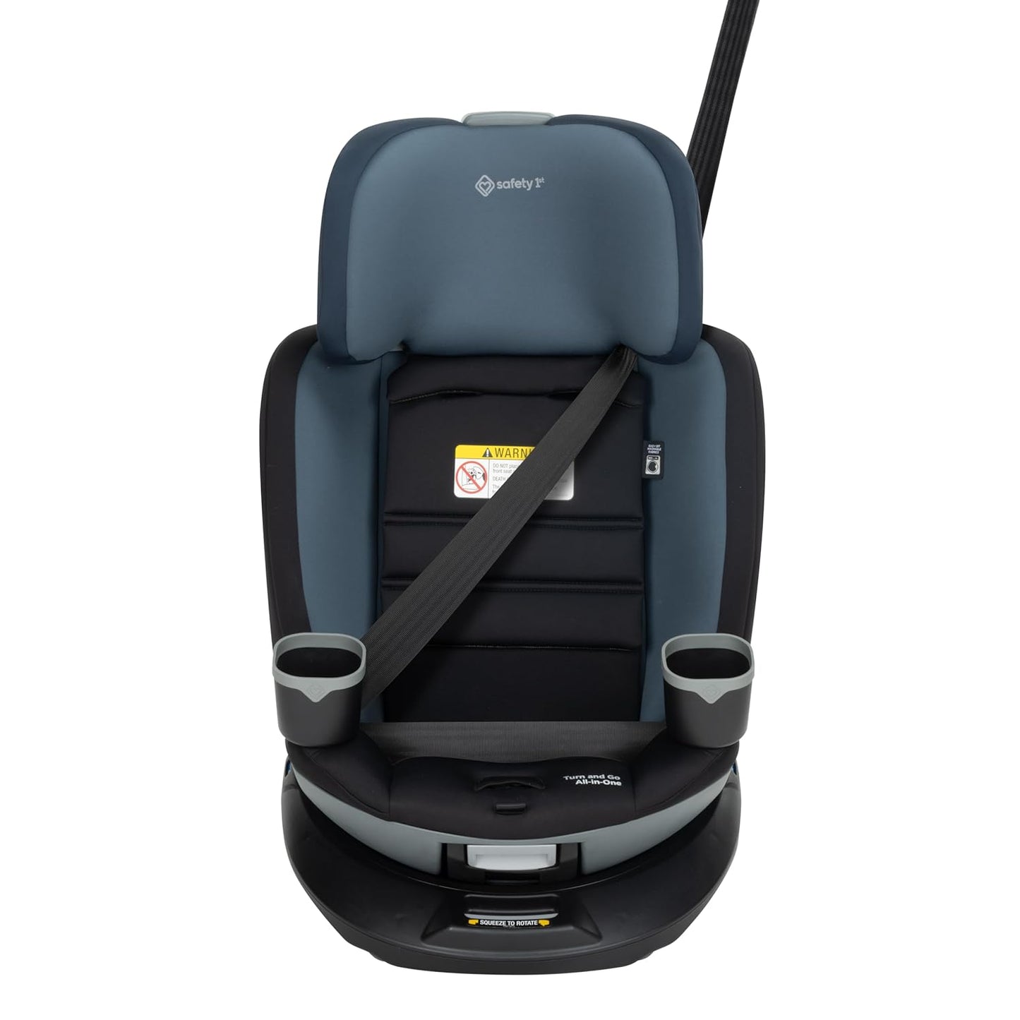 Safety 1st Turn and Go 360 ST Rotating All-in-One Convertible Car Seat, SafetySwivel Technology, SecureTech Installation, 3-in-1 Rear-Facing, Forward-Facing, Booster, 5-100 lbs, Siberian Caviar