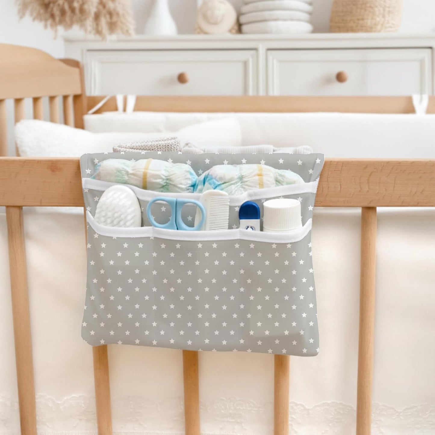 HAMUR Baby Diaper Bag Organizer – Travel-Friendly, Compact & Foldable | Stroller Pouch for Newborn Essentials – Must-Have for Boys & Girls (Leaves)