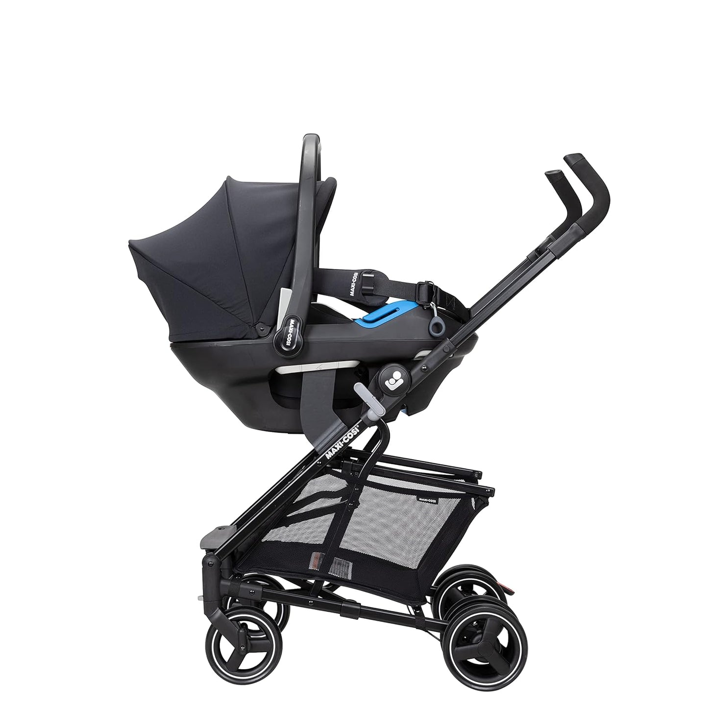 Maxi-Cosi Maxi-Taxi Xt Baby Stroller, Car Seat Caddy, Ultra Compact, Travel System with Ample Storage, Black,