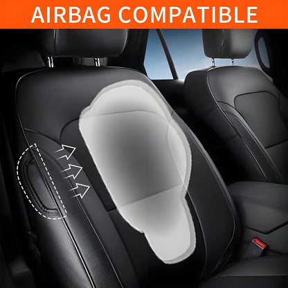 AOMSAZTO Seat Covers for Ford Mustang Coupe 2015 2016 2017 2018 2019 2020 2021 2022 2023 2024 2025 2026, Custom Fit Full Set Faux Leather (New Red)