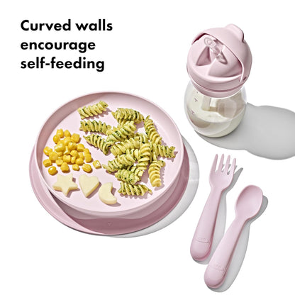 OXO Tot Stick and Stay Suction Plate - Blossom