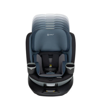 Safety 1st Turn and Go 360 ST Rotating All-in-One Convertible Car Seat, SafetySwivel Technology, SecureTech Installation, 3-in-1 Rear-Facing, Forward-Facing, Booster, 5-100 lbs, Siberian Caviar