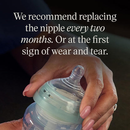 Tommee Tippee Advanced Anti-Colic Baby Bottle Nipples, Breast-Like for A Natural Latch, Soft Silicone, Medium Flow, 3+ Months, Pack of 6