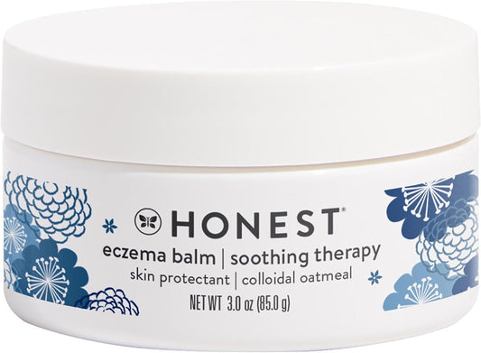 The Honest Company Eczema Soothing Therapy Cream and Skin Protectant, Naturally Derived, Gentle for Baby, Prebiotics Colloidal Oatmeal, 7 oz