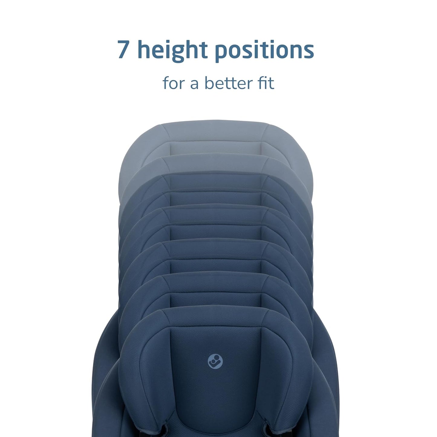 Maxi-Cosi RodiSport Kids Booster Car Seat, High-Back, Backless Booster, 7-Position Headrest, Easy Latch System, Reclining Chair, Belt Guide, Fits 40-100 lbs, 43.4-57 in, Sea Salt