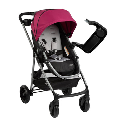 Safety 1st Grow and Go Flex 8-in-1 Car Seat Stroller Combo, Baby Stroller Travel Systems for Infants 4-30 lbs, Stroller and Carseat Combo Set, Night Rider