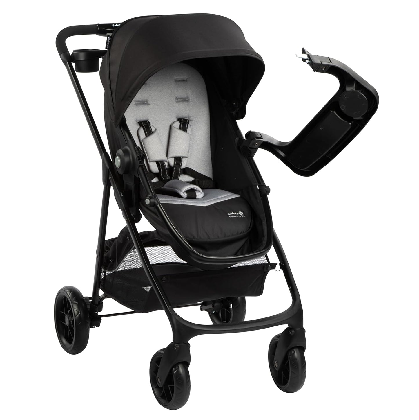 Safety 1st Grow and Go Flex 8-in-1 Car Seat Stroller Combo, Baby Stroller Travel Systems for Infants 4-30 lbs, Stroller and Carseat Combo Set, Night Rider