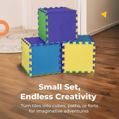 MioTetto Baby Play Mat, Comfortable Playtime Mat – Portable Foam Floor Tiles, Safe Baby mat for Floor for Crawling & Development, Soft Play mat for Babies, Stylish Interlocking Foam Tiles