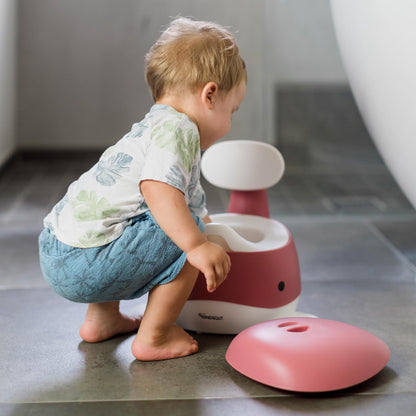 Kindsgut Whale Potty Training Toilet – Ergonomic Toddler Potty for Boys & Girls, Designed in Germany, Non-Slip & Easy Clean, Pigeon Blue