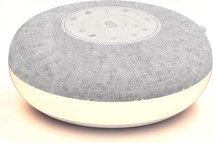 YEVIK Portable Sound Machine for Baby, Soothing Sleep Assistant with 39 Sounds & Night Light for Nursery, Travel, Kids & Adults (USB-C Rechargeable, Auto-Off Timer)