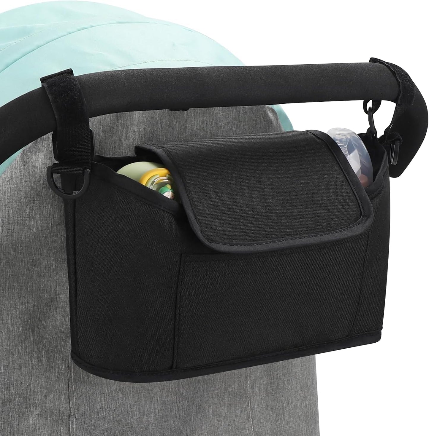 Accmor Universal Stroller Organizer, Stroller Bag Caddy Organizer, Stroller Organizer Accessories for Uppababy, Baby Jogger, Nuna, Doona, Britax Strollers